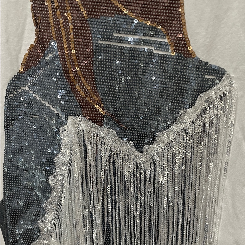 Cowgirl Sequined and Fringed T-Shirt - Picture 4 of 7